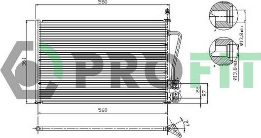 Profit PR 2535C1 - Condensatore, Climatizzatore autozon.pro