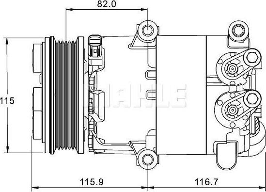 PSH 090.595.056.310 - Compressore, Climatizzatore autozon.pro