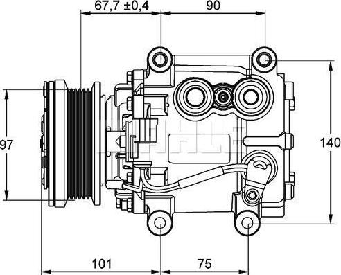 PSH 090.845.016.310 - Compressore, Climatizzatore autozon.pro