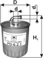 PZL Filters PD621 - Filtro carburante autozon.pro