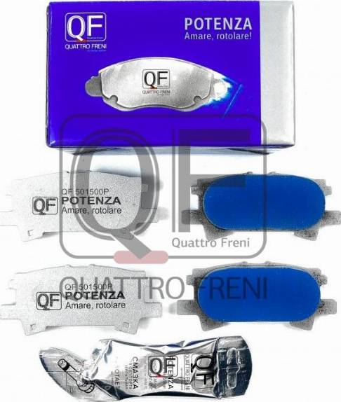 Quattro Freni QF501500P - Kit pastiglie freno, Freno a disco autozon.pro