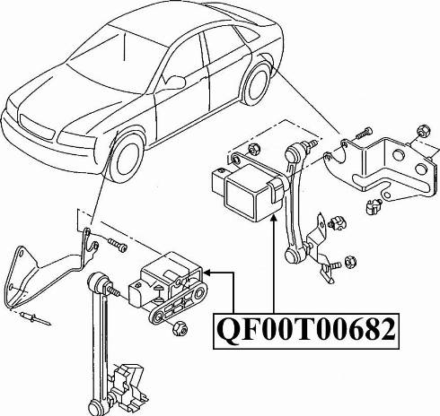 Quattro Freni QF00T00682 - Sensore, Luce Xenon (Correzione assetto fari) autozon.pro