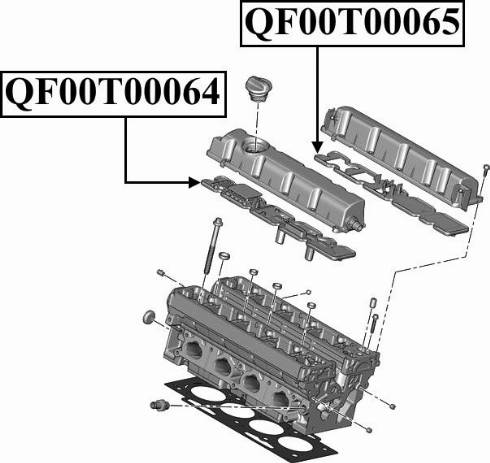 Quattro Freni QF00T00064 - Guarnizione, Copritestata autozon.pro