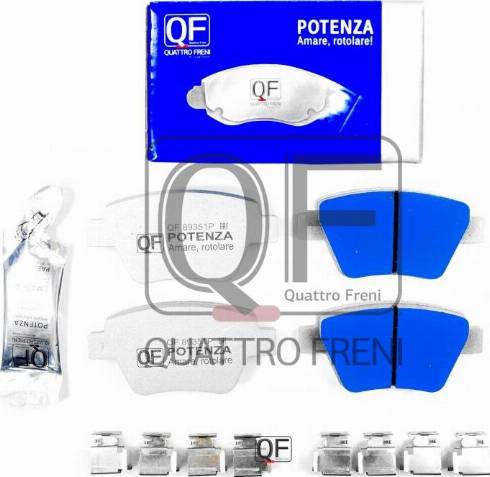 Quattro Freni QF89351P - Kit pastiglie freno, Freno a disco autozon.pro