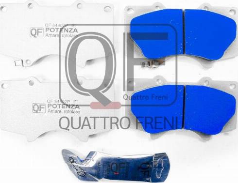 Quattro Freni QF84802P - Kit pastiglie freno, Freno a disco autozon.pro