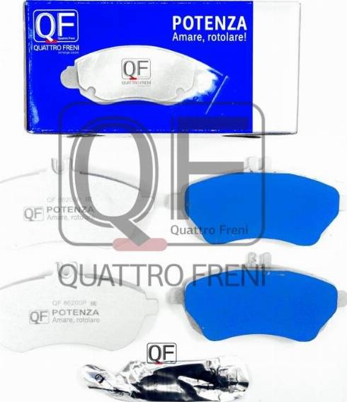 Quattro Freni QF86200P - Kit pastiglie freno, Freno a disco autozon.pro