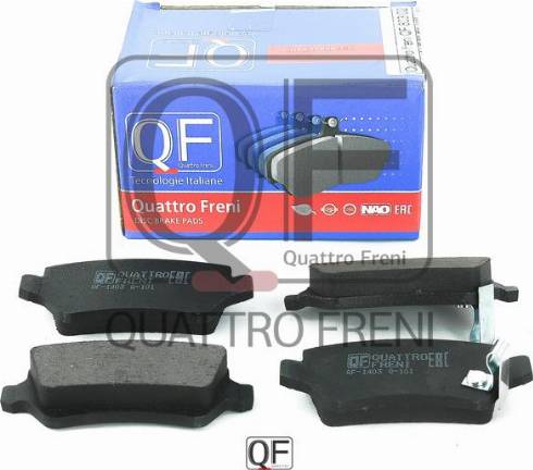 Quattro Freni QF80302 - Kit pastiglie freno, Freno a disco autozon.pro