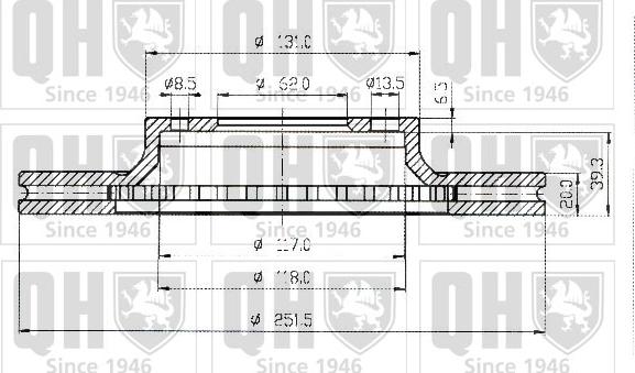 Quinton Hazell BDC4409 - Discofreno autozon.pro