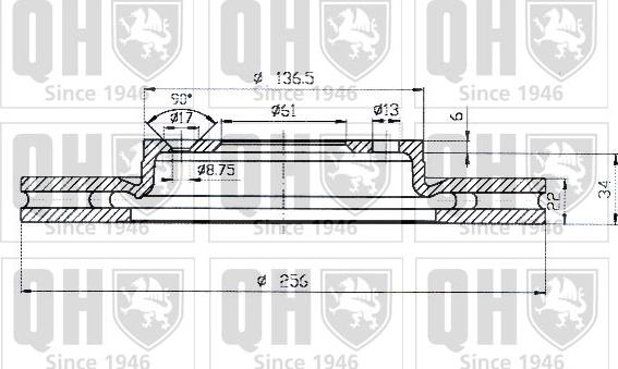 Quinton Hazell BDC4504 - Discofreno autozon.pro