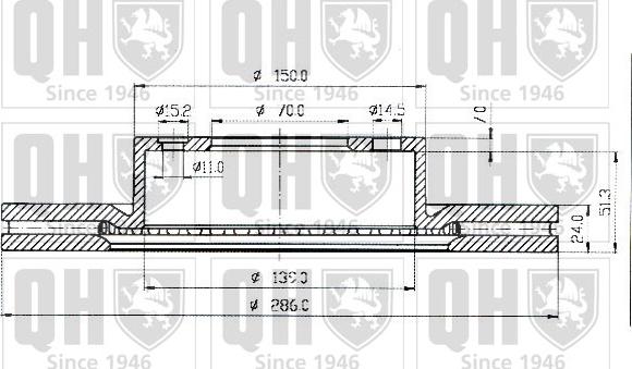 Quinton Hazell BDC4640 - Discofreno autozon.pro