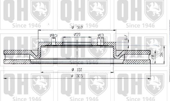 Quinton Hazell BDC4683 - Discofreno autozon.pro