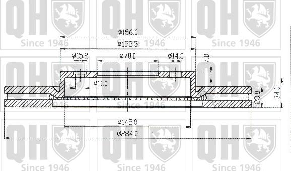 Quinton Hazell BDC4397 - Discofreno autozon.pro