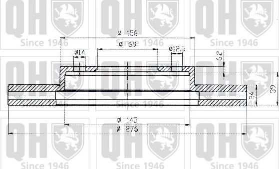 Quinton Hazell BDC4382 - Discofreno autozon.pro