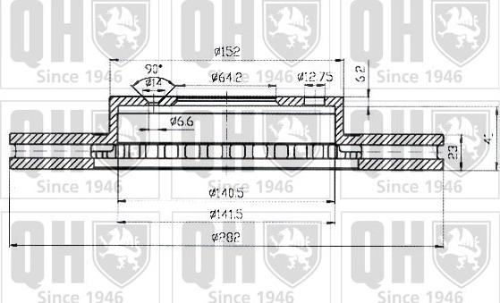 Quinton Hazell BDC4374 - Discofreno autozon.pro