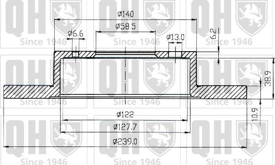 Quinton Hazell BDC4210 - Discofreno autozon.pro