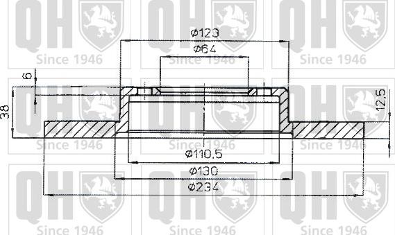 Quinton Hazell BDC4222 - Discofreno autozon.pro