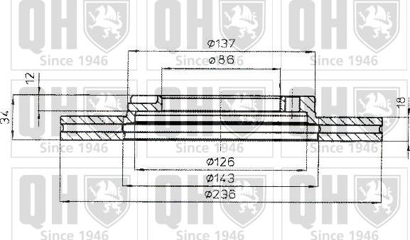 Quinton Hazell BDC4793 - Discofreno autozon.pro