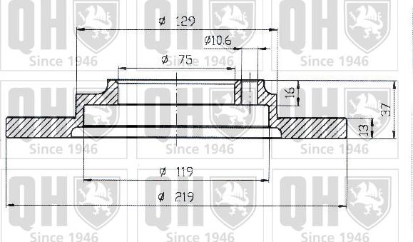 Quinton Hazell BDC4748 - Discofreno autozon.pro