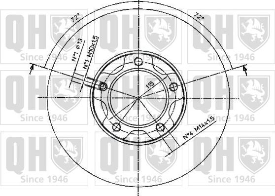 Quinton Hazell BDC4725 - Discofreno autozon.pro