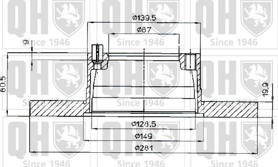 Quinton Hazell BDC4725 - Discofreno autozon.pro