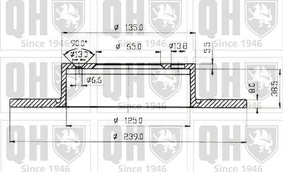 Quinton Hazell BDC1013 - Discofreno autozon.pro