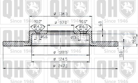 Quinton Hazell BDC3944 - Discofreno autozon.pro