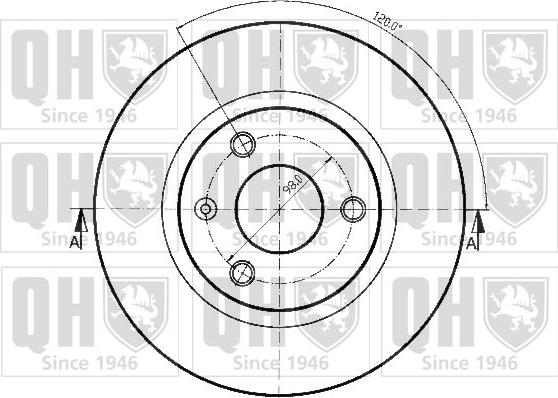 Quinton Hazell BDC3944 - Discofreno autozon.pro