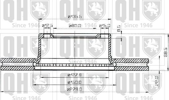 Quinton Hazell BDC3443 - Discofreno autozon.pro