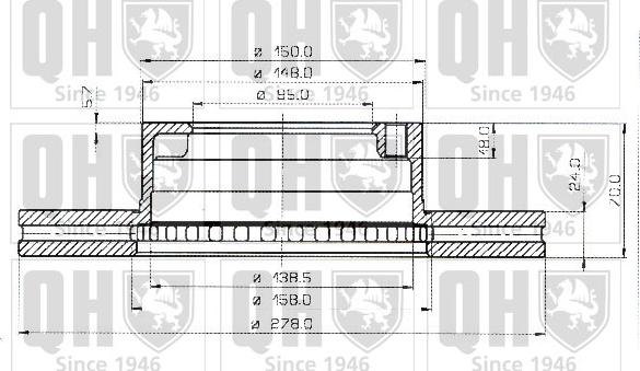 Quinton Hazell BDC3450 - Discofreno autozon.pro