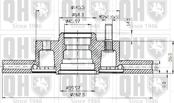 Quinton Hazell BDC3458 - Discofreno autozon.pro