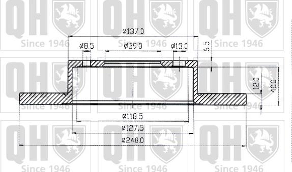 Quinton Hazell BDC3436 - Discofreno autozon.pro