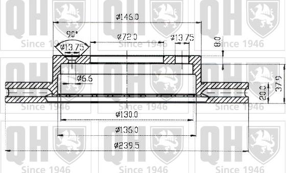 Quinton Hazell BDC3438 - Discofreno autozon.pro