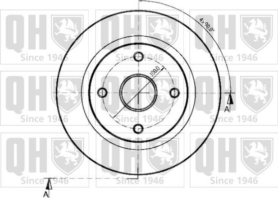 Quinton Hazell BDC3566 - Discofreno autozon.pro