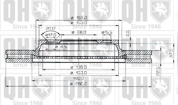 Quinton Hazell BDC3515 - Discofreno autozon.pro