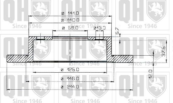 Quinton Hazell BDC3580 - Discofreno autozon.pro