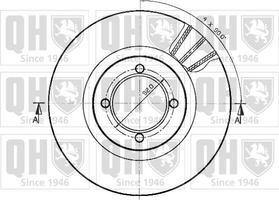 Quinton Hazell BDC3610 - Discofreno autozon.pro