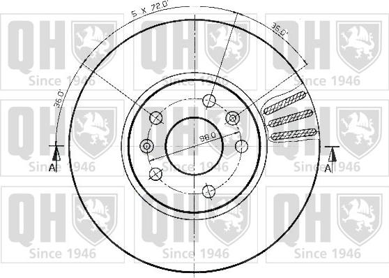 Quinton Hazell BDC3180 - Discofreno autozon.pro