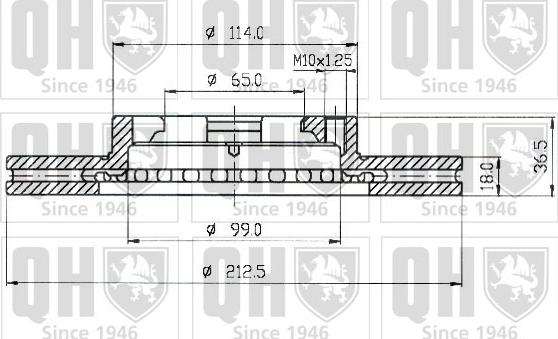 Quinton Hazell BDC3834 - Discofreno autozon.pro