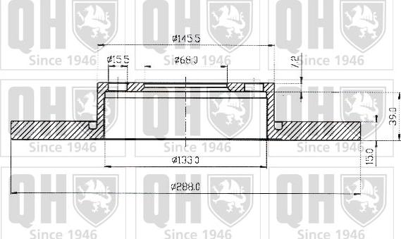 Quinton Hazell BDC3824 - Discofreno autozon.pro