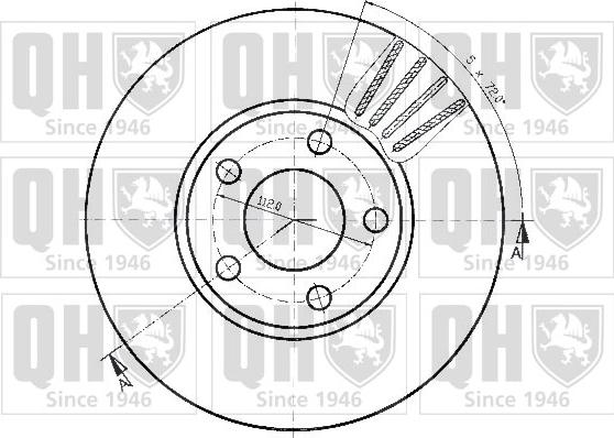 Quinton Hazell BDC3825 - Discofreno autozon.pro