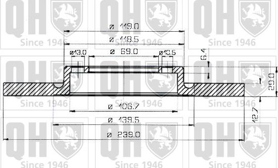 Quinton Hazell BDC3330 - Discofreno autozon.pro