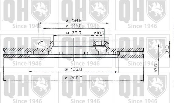 Quinton Hazell BDC3748 - Discofreno autozon.pro