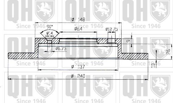 Quinton Hazell BDC3760 - Discofreno autozon.pro