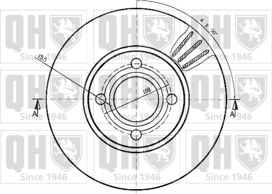 Quinton Hazell BDC3768 - Discofreno autozon.pro