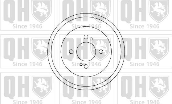 Quinton Hazell BDR537 - Tamburo freno autozon.pro