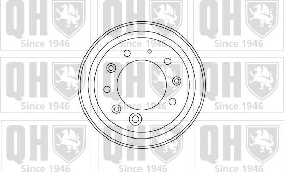 Quinton Hazell BDR106 - Tamburo freno autozon.pro