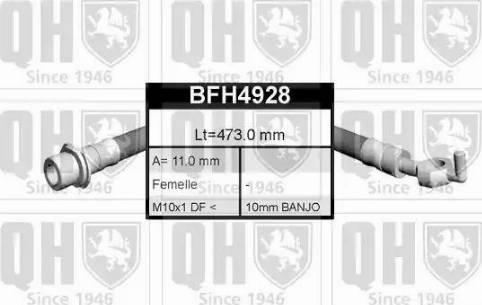 Quinton Hazell BFH4928 - Flessibile del freno autozon.pro