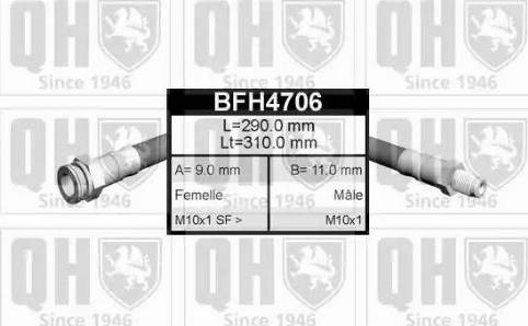 Quinton Hazell BFH4706 - Flessibile del freno autozon.pro