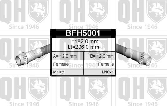 Quinton Hazell BFH5001 - Flessibile del freno autozon.pro