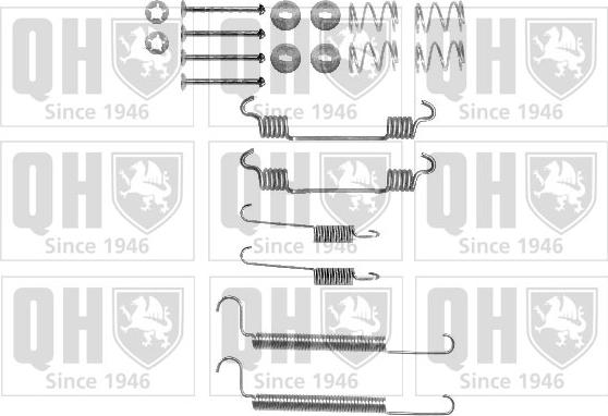 Quinton Hazell BFK412 - Kit accessori, Ganasce freno autozon.pro